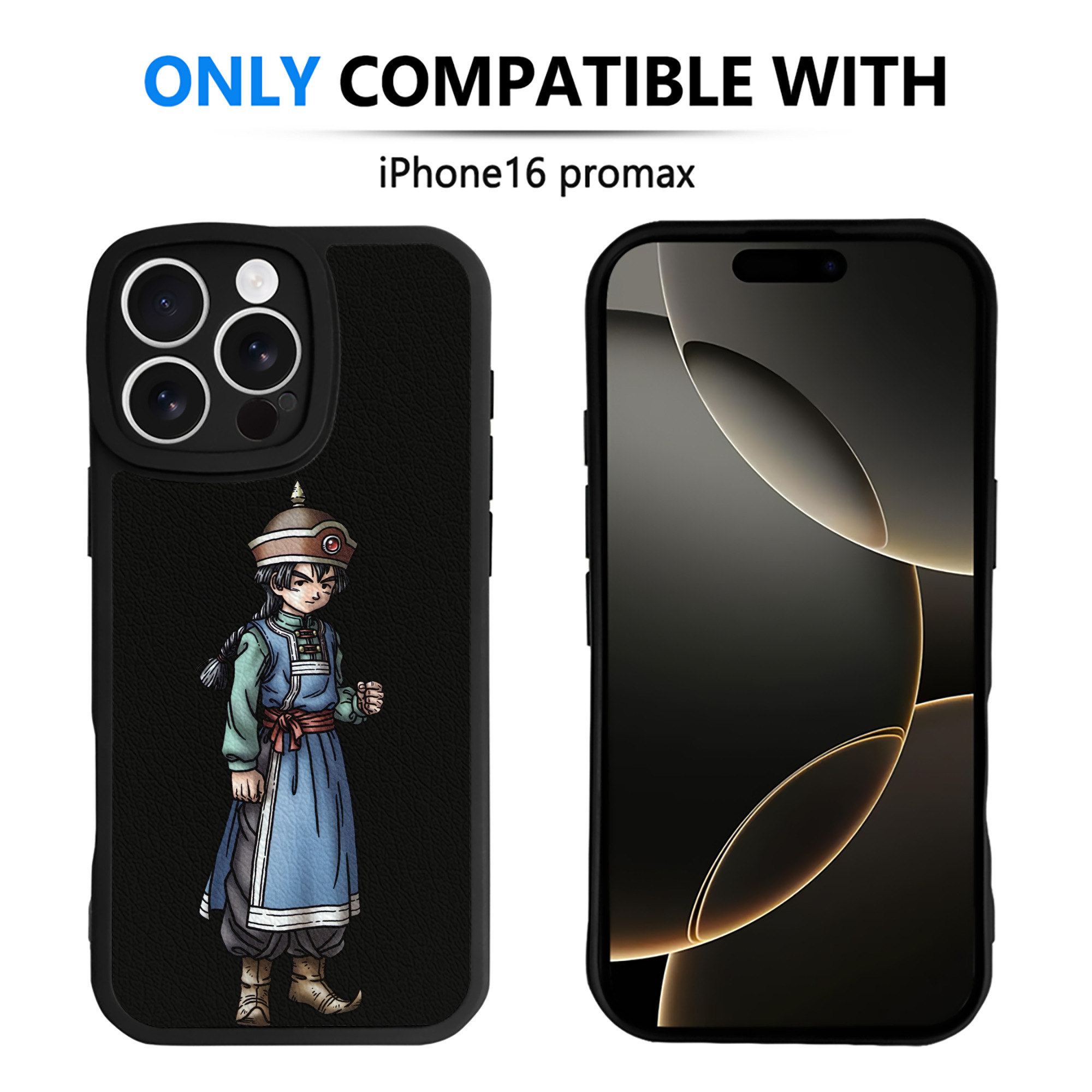 （画像用） ドラゴンクエスト Doragon Kuesuto Dragon Quest 【iPhone 16シリーズ対応】シリコンスマホケース（レザー調） 材質：シリコン